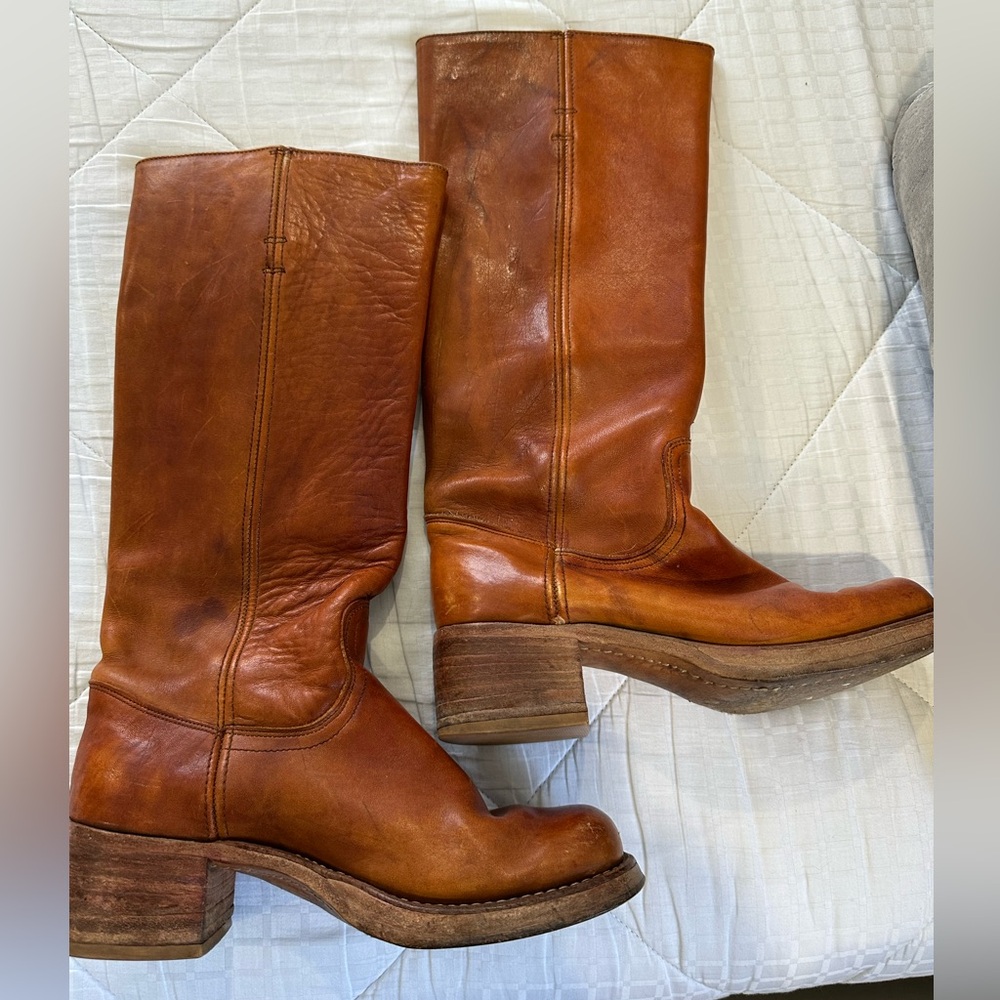 Frye Original Vintage 70’s/80’s brown leather Campus boots size 8M style 8190